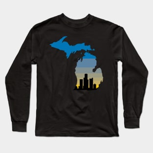 Detroit, Michigan Long Sleeve T-Shirt